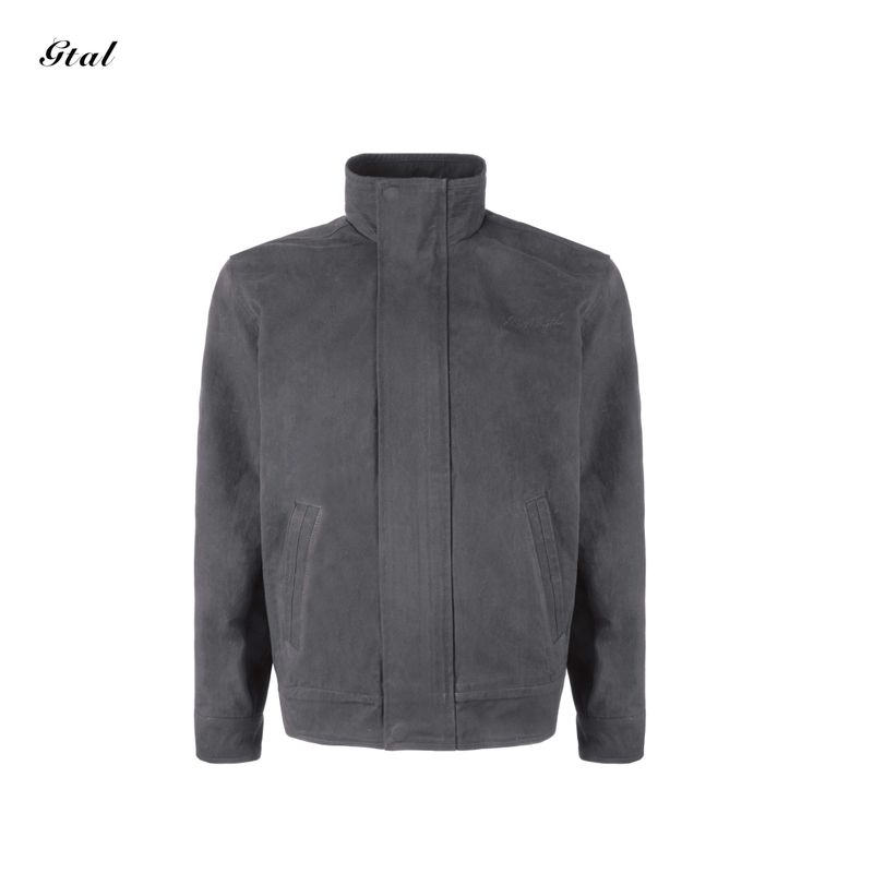 

Gtal American Safari Jacket Jacket beyond Three Defense Stand Collar Pure Color Embroider Fall and Winter Outdoor All-Matching Handsome Overalls Wolf Gray 2XL