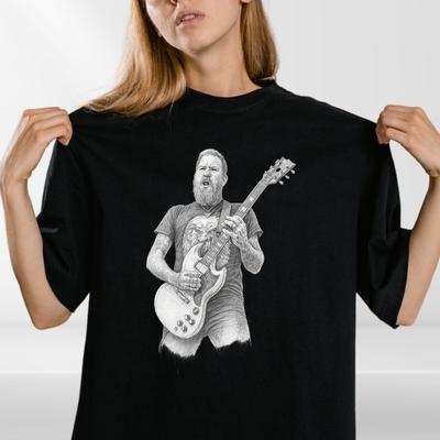 Neues Brent Hinds Mastodon Band Baumwolle Schwarz Alle Größen T-Shirt Unisex