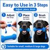 Quick Brushing Dog Dental Chews Toy Blue Dog Toothbrushing Toy  Pet Oral Care