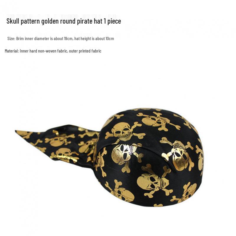 Caribbean Pirate Hat: Halloween Ghost, Captain, Pumpkin, Zorro Costume