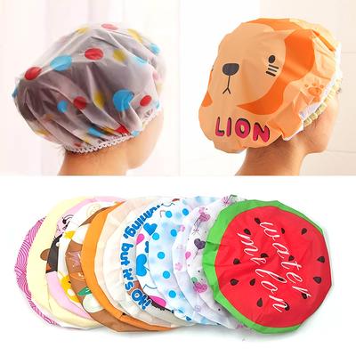 Waterproof Shower Cap Adult Bath Cap Women's Bath Shower Head Cover Kitchen Supplies Cooking Rice and Cooking Anti-oil Fume Hat