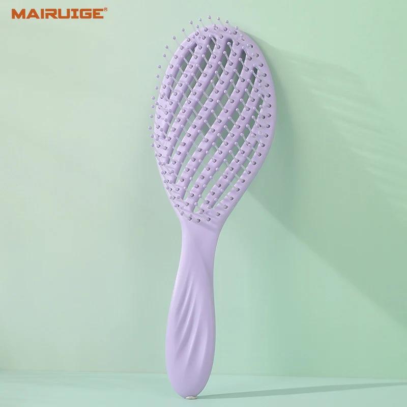 MAIRUIGE Hollow Out Hair Brush Scalp Massage Combs Hair Styling Detangler Fast Blow Drying Detangling Tool Wet Dry Curly Hair