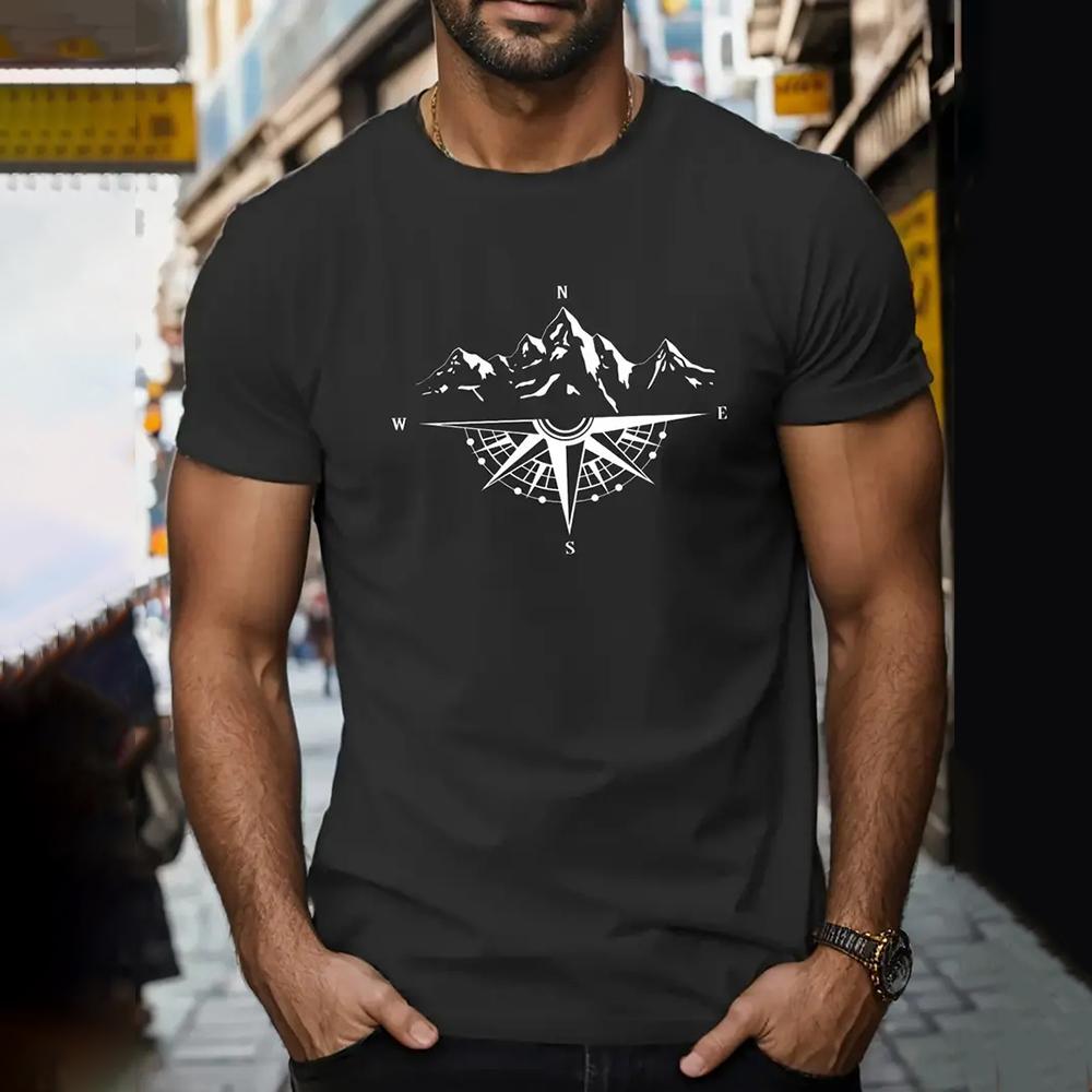 

Винтажная мужская футболка, летняя, повседневная, с коротким рукавом, с принтом, уличный топ, с круглым вырезом, мужская свободная одежда, пуловер 5XL