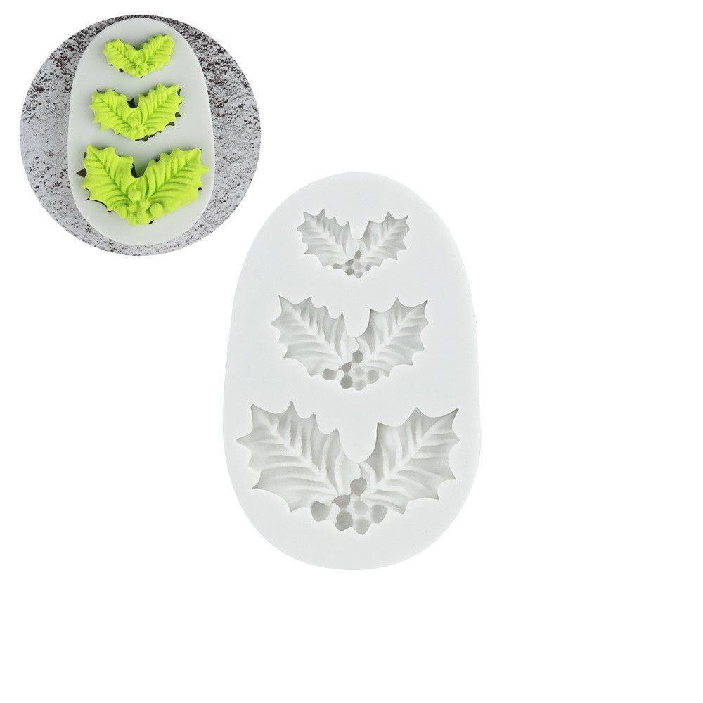 Decoration Tools Home Kitchen Cake Decoration Chocolate Silicone Molds Leaf Mold Christmas Tree