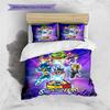 Set Copripiumino Trapuntato con Fantasia Cartone Animato Federa Decorazione per la Casa Regalo di Compleanno (1 * copripiumino + 2 * federa, senza nucleo)