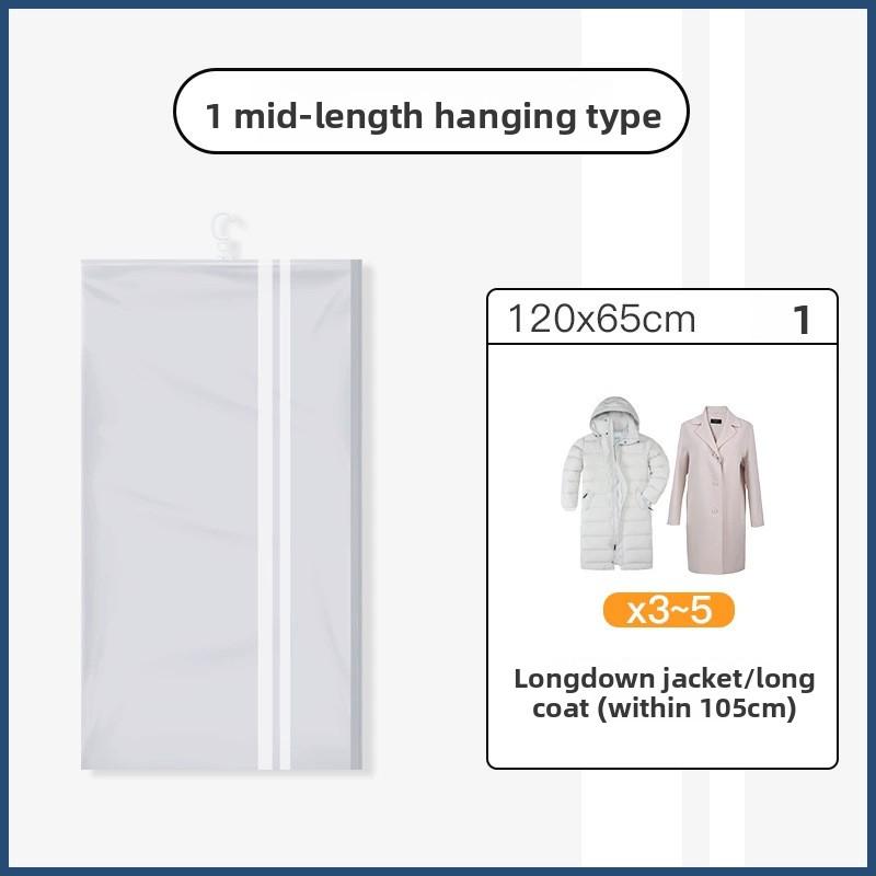 Vacuum-Sealed Hanging Wardrobe Bags for Home Use: Dustproof and Moisture-Resistant Storage for Clothing