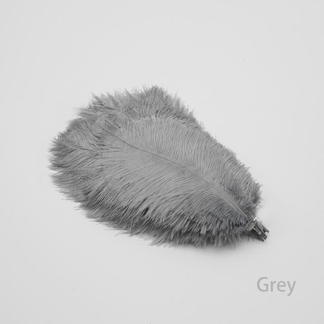 60Pcs/Lot Natural White Ostrich Feathers Handmade Craft Accessories Wedding Home Decorations