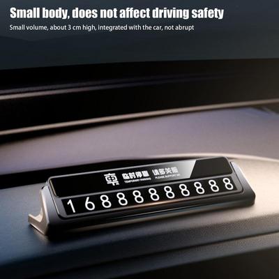 Parking Number Plate Automotive Temporary Parking Card Portable Telephone Number Plate With Magnetic Numbers For Travel Daily