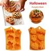 Halloween Silicone Cake Mold 6 Hole Pumpkin Cake Silicone Mold Kitchen Bake Tools