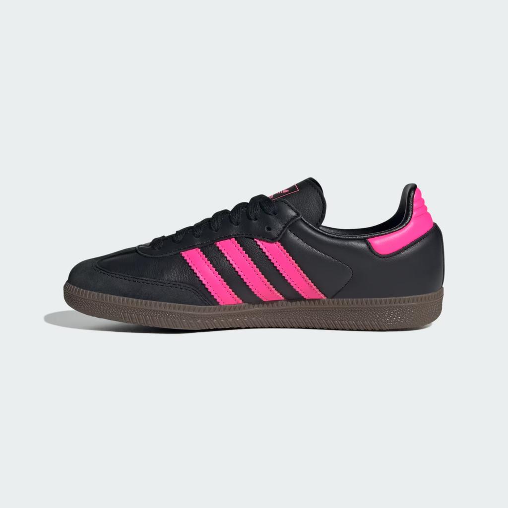 JS1386 Adidas Originals Samba OG Core Black Lucid Pink Gum (Women's)
