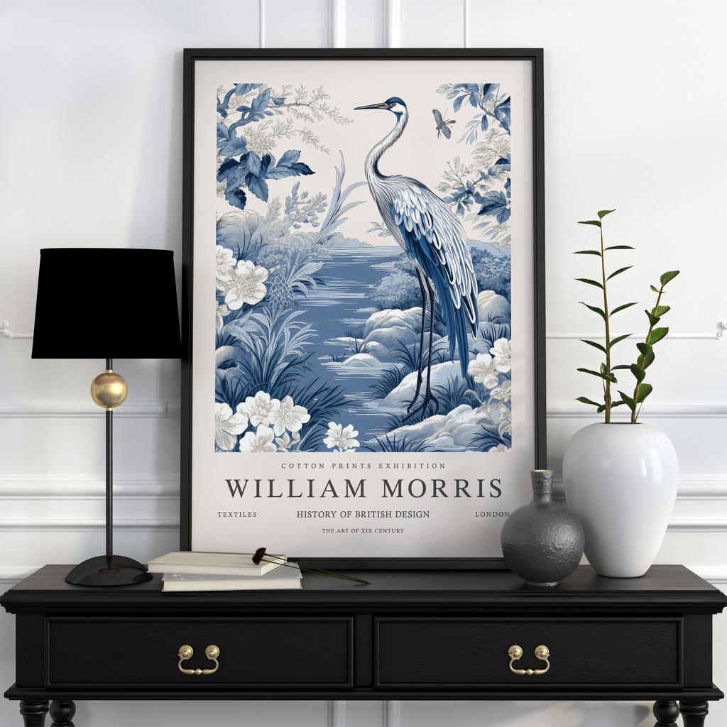 Neutral William Morris Poster Picture Botanical Animals Canvas Prints Vintage Wall Art Decorations for Living Room Exhibition