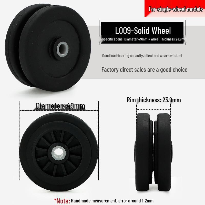 Universal Wheel Replacement for Luggage Suitcase: Leather Caster Rubber Roller Rim Repair Accessories