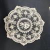 33cm Beautiful Pattern Table Mat Retro French Lace Coffee Cup Mat Embroidery Placemat Vase Table Lamp Ornament Photo Prop Napkin