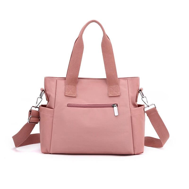 Tote Bag Kabelka Taška přes rameno pro ženy Nylonová voděodolná Velkokapacitní nákupní CrossBody taška Dámská taška Messenger