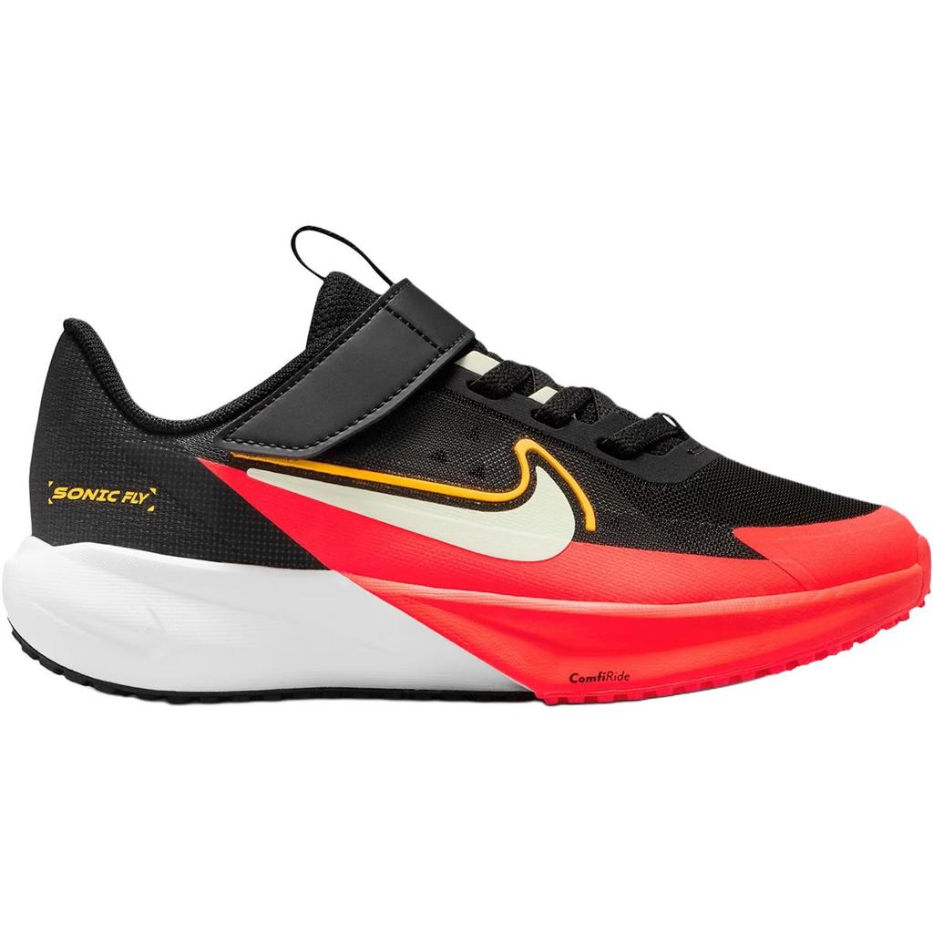 Nike Sonic Fly PS Little Kids Black Laser Orange Running Shoes FZ0016-005