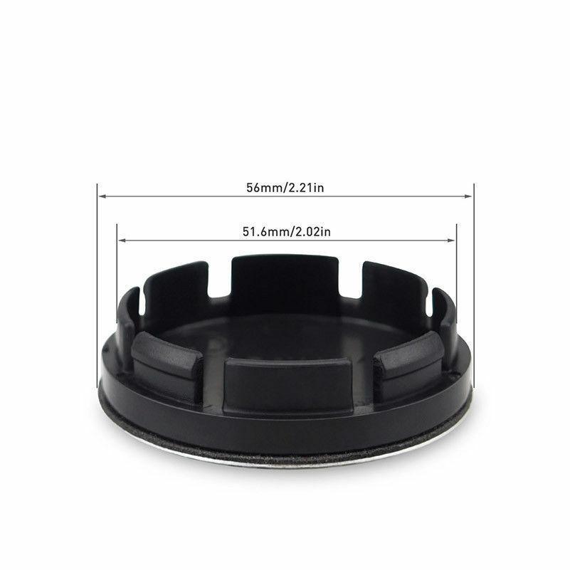 4pcs/Set 56mm 60mm 65mm 68mm Car Wheel Center Hub Caps Universal ABS Vehicle Tyre Tire Rim Cover Protector Decorations 56mm black