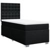 Vidaxl Continental Bed With Mattress, Black, Fabric, 80X200 Cm