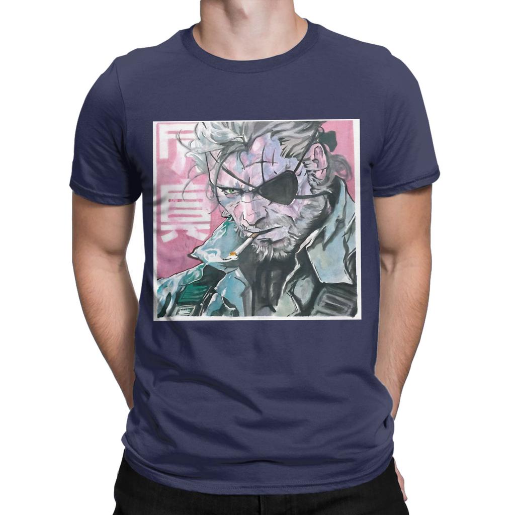 metalgear Funny Graphic 100 Cotton TShirt Metal Gear Solid Tops Tees For Unisex