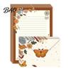 Vintage Letter Stationery 5Pcs Floral Butterfly Paper Envelope Set, Writing with Lined Pages, Kit for Letters, Greeting Messages, Journaling,