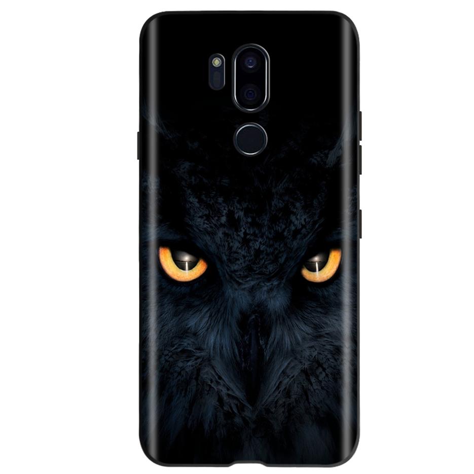 For LG G7 ThinQ Case G710 LM-G710 Cute Cat Butterfly Shockproof Soft Silicone Phone Case For LG G7 ThinQ Back Cover 6.53'' Coque