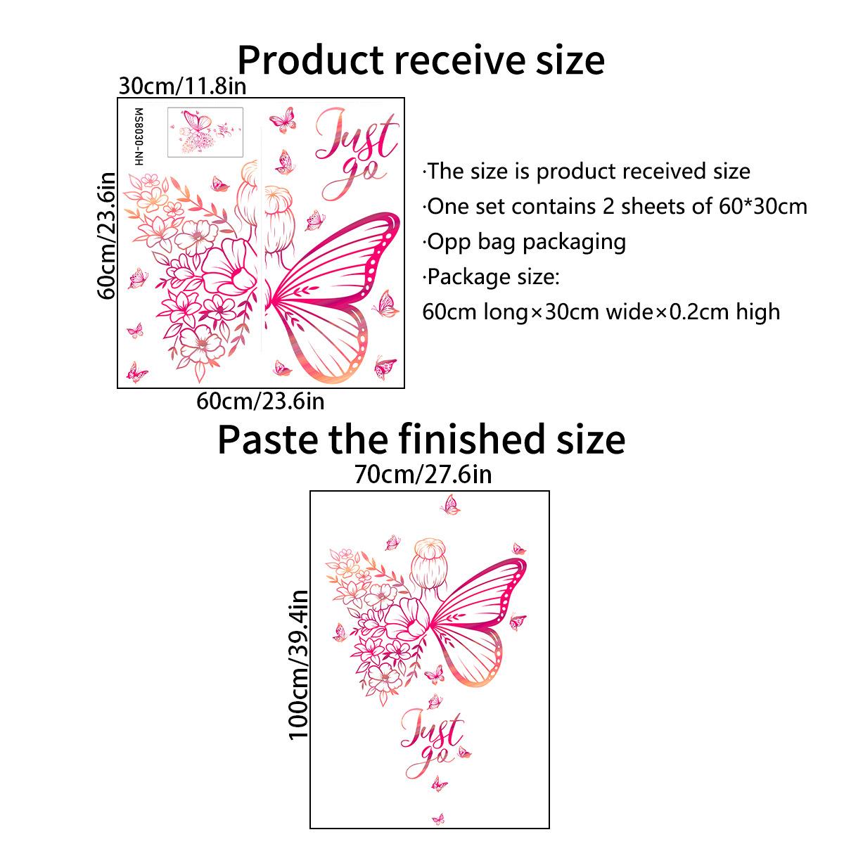 

Ms8030-Nhjust Наклейка на стену Девушка-бабочка Гостиная Спальня Креативное украшение Количество обсуждается