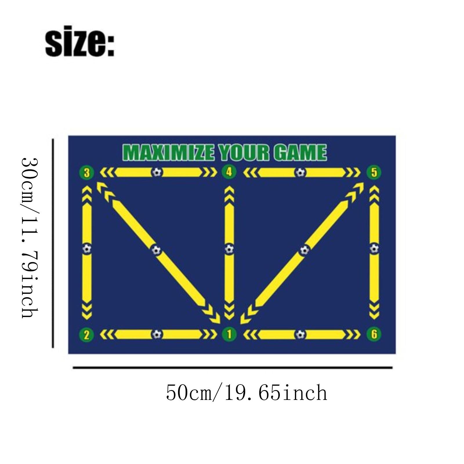 

2024 Foldable Football Training Mat Durable Pvc Non Slip Dribble Training Mat For Kids Adults Indoor Outdoor Football Training One Size