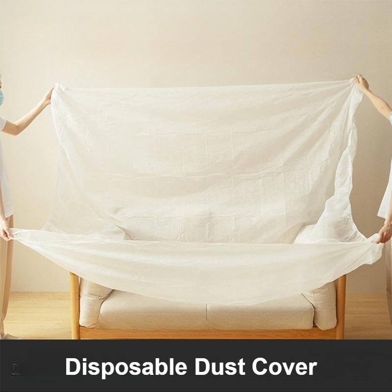 Multi-Purpose Disposable Dust Cover 1-6 Pcs with Elastic Edges Dustproof Waterproof for Sofa/Desk/chairs Home Renovation Covers