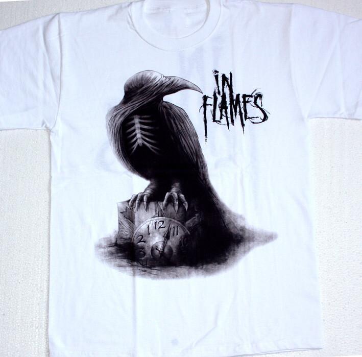 IN FLAMES SOUNDS OF A PLAYGROUND Cotton White Men All Size Men T-shirt Unisex T-Shirt S