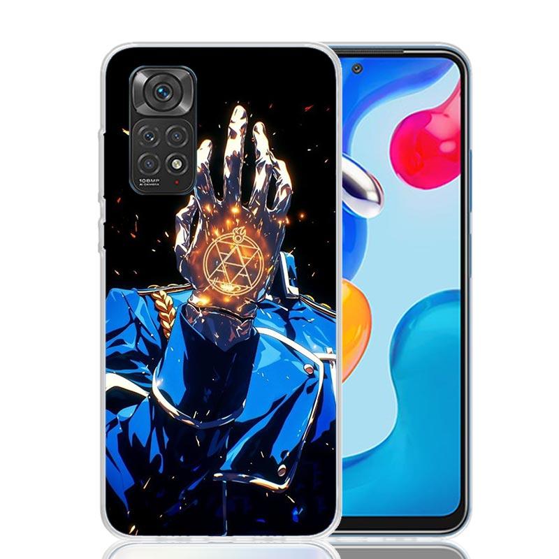 Anime F-ullmetal A-Alchemist Phone Case For Xiaomi Redmi Note 15 14 13 12S 12 Pro Plus 11S 11E 11 11T 10S 10 Art Soft Pattern Co