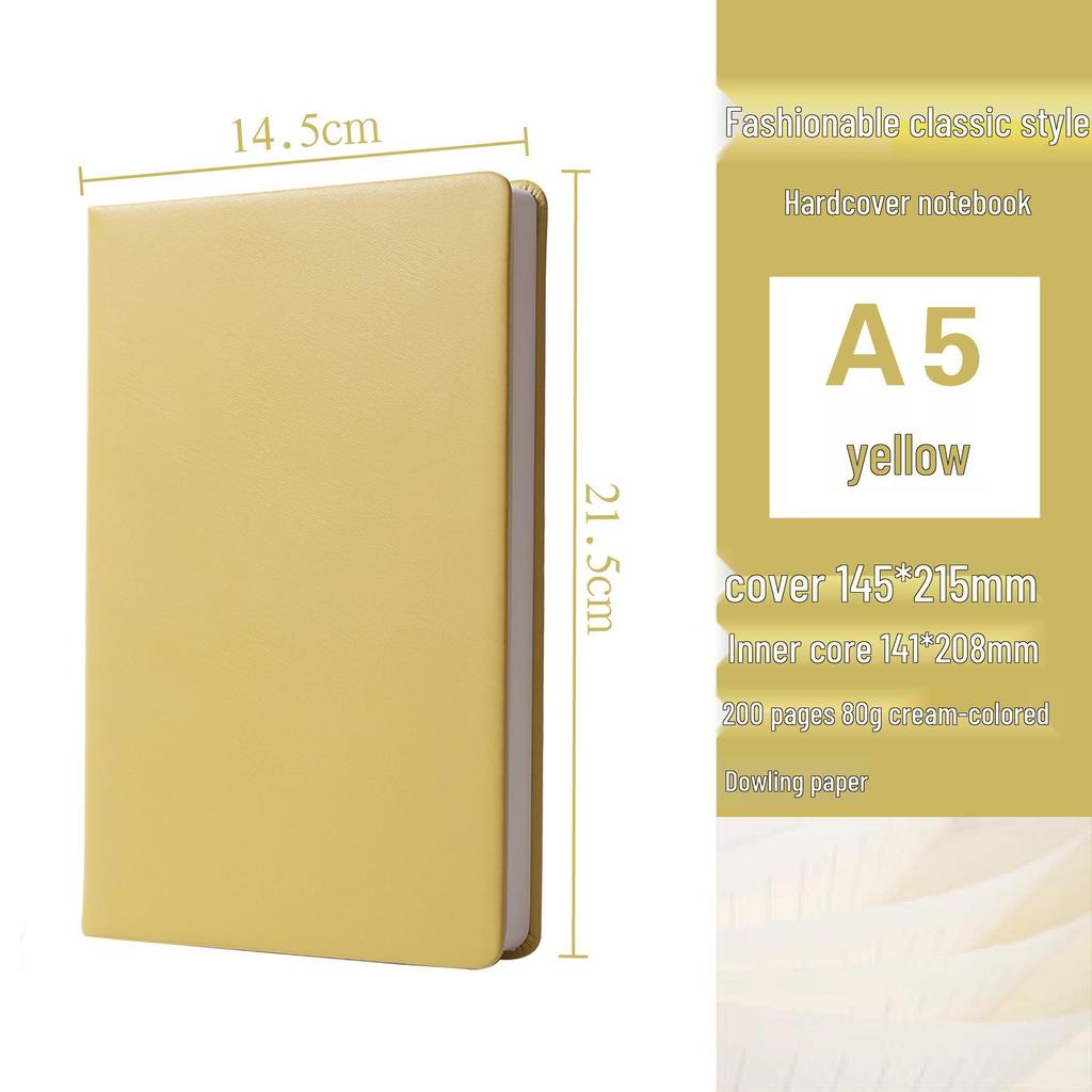 Korean Style Leather Cover Creative Diary Notebooks - Set of 5