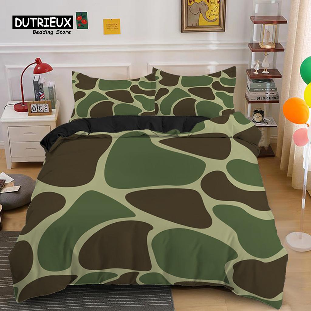 Comforter Marble Geometric Pattern Print Bedding Set Microfiber Comforter Double Queen For Adults Kids Bedroom Decor