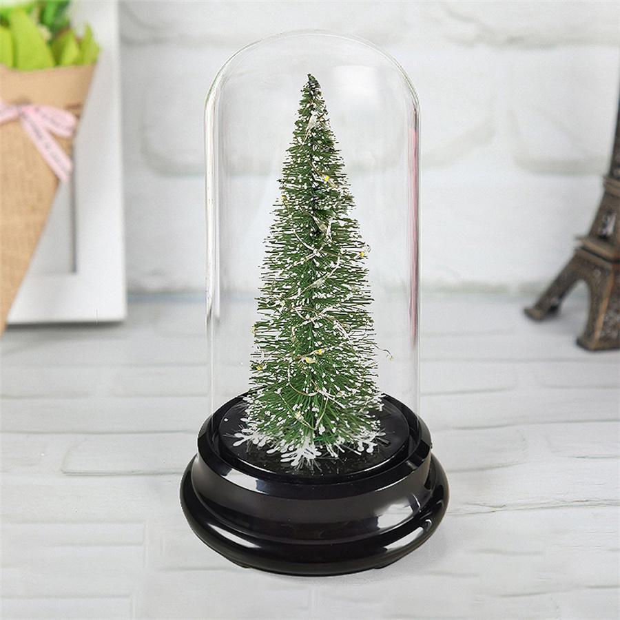 Colorful Glow Cedar Tree Christmas Gift Window Ornaments Decorative Night Light