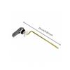 Toilet Flush Handle | Polished Chrome Finish, Tank Lever with Metal Rod,