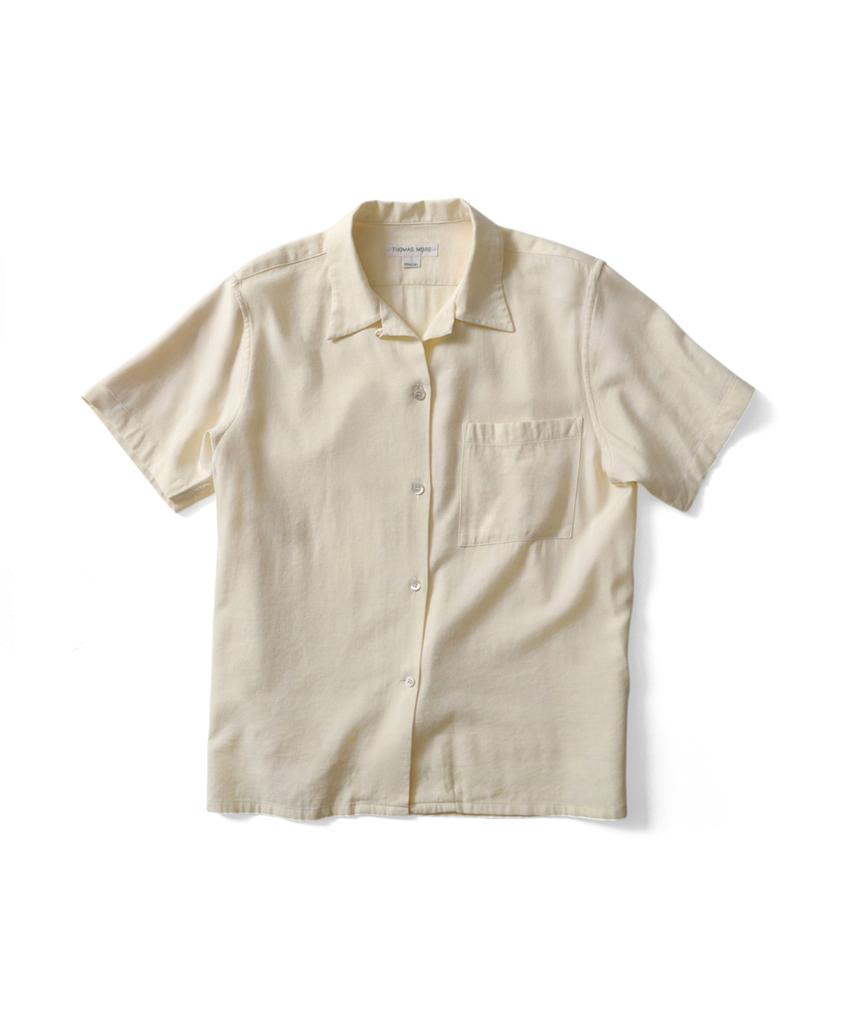 THOMASMORE Silky Short Sleeve Shirt - Lemon