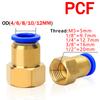 20/50PCS Pneumatic Air Connector Fitting PC/PCF/PL/PB/SL 4mm 6mm 8mm Thread 1/8 1/4 3/8 1/2 Hose Fittings Pipe Quick Connectors Fuel System Fittings7