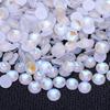 Diamante Fluorescente Morbido Vetro Aurora Strass al Vetro Neon, Gioielli Luminosi per Nail Art Accessori per Unghie Cellulari