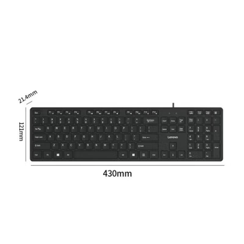 Lenovo X810L Kabelgebundene Leise USB-Tastatur