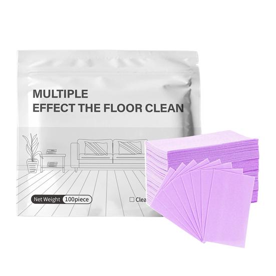 100Pcs Floor Cleaning Tablets Cleaner Multi-Surface Cleaner Fragrance Retention Floor for Ceramic Tiles 100pcs фиолетовый