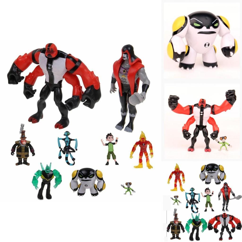 Set de Juego de Figuras de Acción Ben 10 Con Nueve Figuras de PVC de Calidad Premium Para Coleccionistas