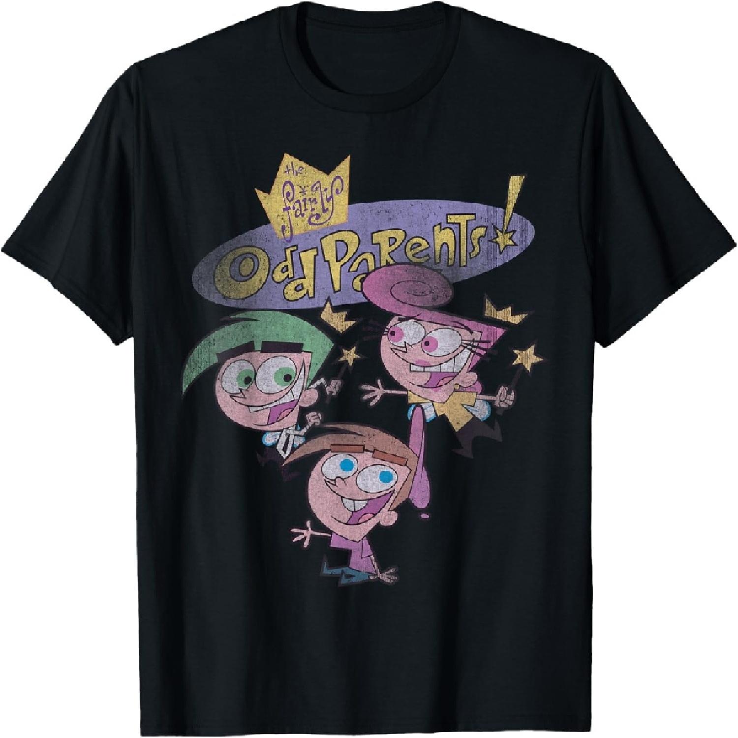 Nickelodeon The Fairly OddParents Cosmo and Wanda T-Shirt T-Shirt S