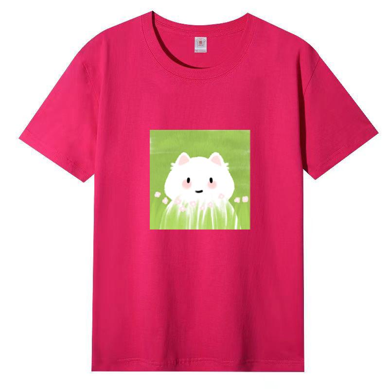 Summer New Short-sleeved T-shirt Female Loose Korean Women Cartoon Printing Half-sleeved Blouse