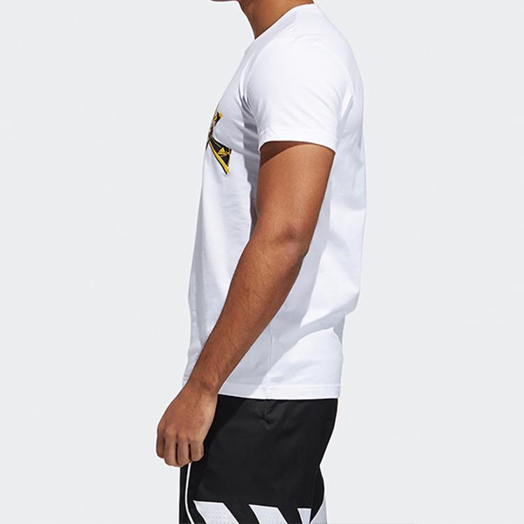 Adidas Let Him Shoot Basketball Sports Short Sleeve T-Shirt Men Tops White FT8834