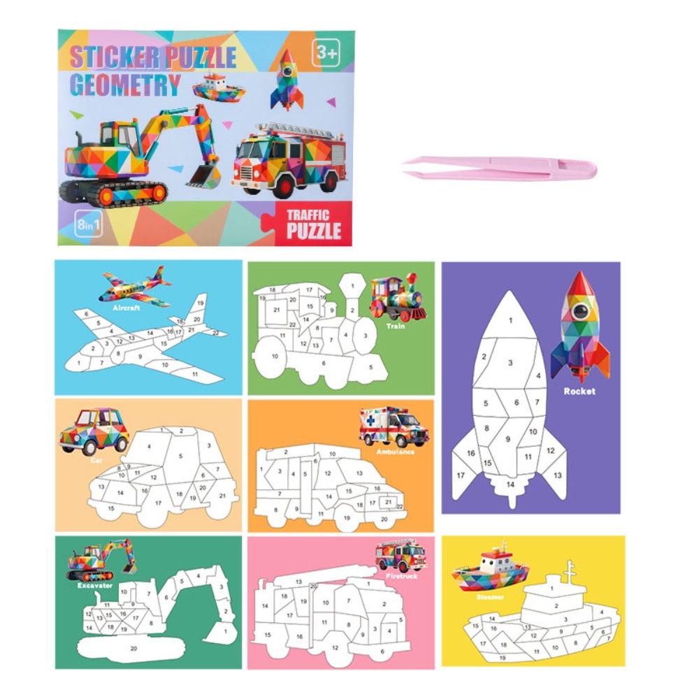Educational Toys DIY Paste Material Kit Handmade Animals Sticker Book  Children