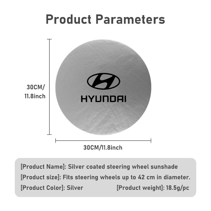 Car Steering Wheel Sun Shade Cover UV-Blocking Sun H Protection Cover For Hyundai Azera GDI i10 i20 i30 i40 ix20 ix35 Sonata
