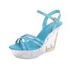 Sexy Slope Heel 10cm Nightclub High Heels Trendy Women's Shoes Catwalk Pole Dance Shoes Crystal Shoes LFD-1101-4