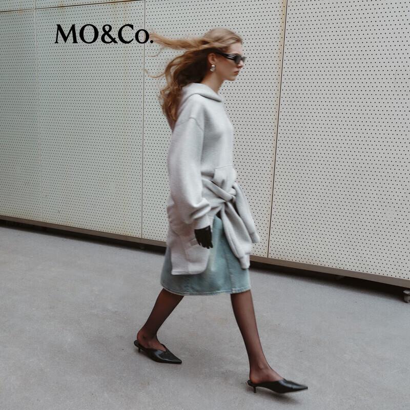 MO&Co. Airy Loose-Fit Hooded Sweatshirt