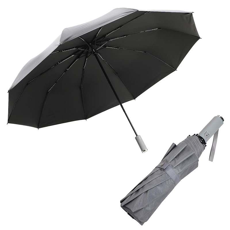 

[Nanairokan] parasol folding big Diameter 130cm golf sports 10 bones For both rain and shine UV cut One-touch automatic opening/closing shading heat