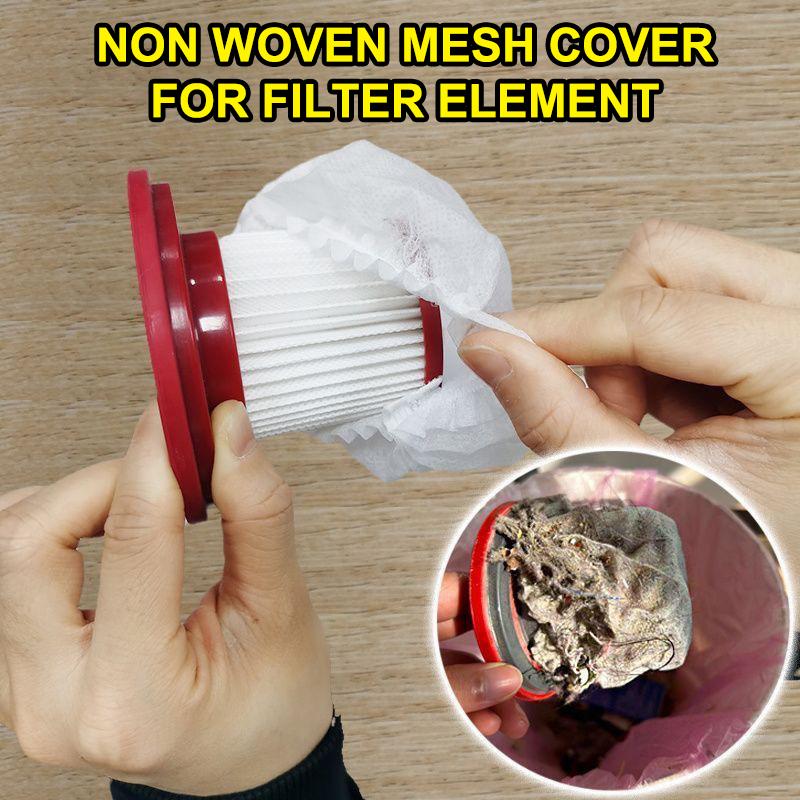 50/100PCS Disposable Elastic Seal Vacuum Filters Non-Woven Dust Bags for Small Handheld Vacuum Cleaner Accessories
