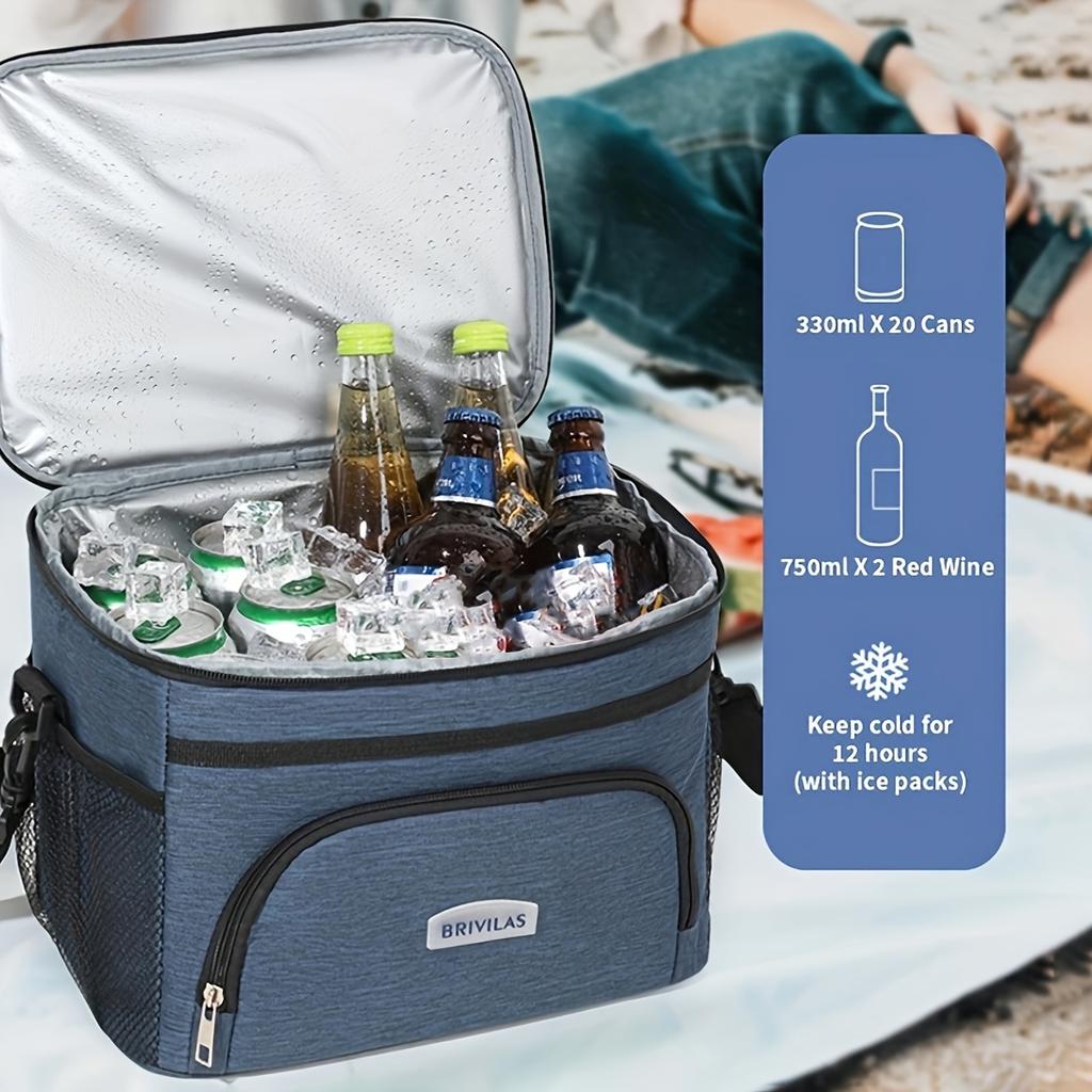 1 Stück Brotdose Lunchtasche, Nicht für Lebensmittelkontakt, Isoliert, Große Kapazität, Auto-Schnitt-Tasche, Tragbar mit Griffen, Wiederverwendbare Lunchtasche