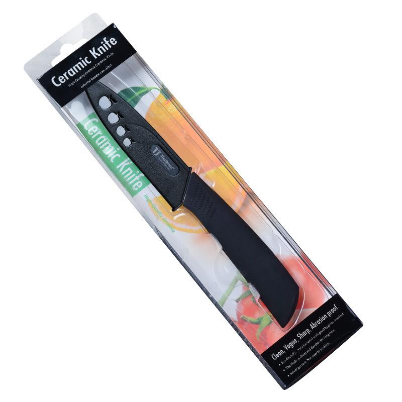 Ceramic Fruit Knife for Kitchen 4 Inch Chef Knife with Sheath Utility Slicing Cooking Tool for Vegetable Rustproof Zirconi
